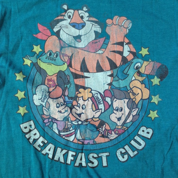 Kellogg's Tops - *3/$25* Kellogg's Teal Vintage Breakfast Club Tee